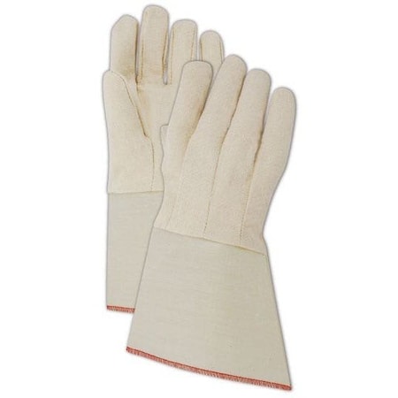 Magid MultiMaster T10DG 10 oz Canvas Gloves with PE Gauntlet Cuff, 12PK T10JDG